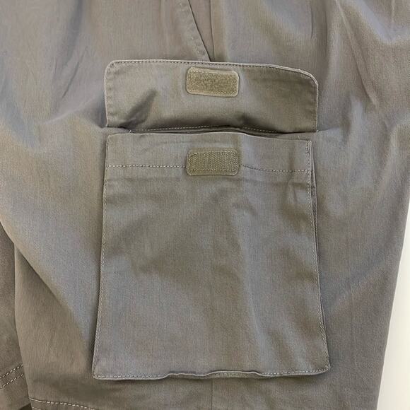 Abound Men’s Cargo Shorts Grey Steel Sz XL 2 Velcro Pockets 2 Front Side Pockets - Picture 6 of 11